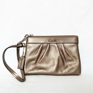 Coach Bronze Wristlet